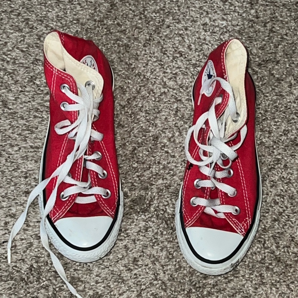 Red High Top Converse
